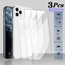Load image into Gallery viewer, 3PCS Back Tempered Glass For iPhone 14 12 11 13 Pro Max 14 Plus Screen Protector Film For iPhone SE20 14 Pro MAX 14 Plus Anti Scratch/Bubble Back Tempered Glass Screen Protector Ultra Thin Rear Film for iPhone