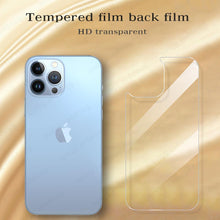 Load image into Gallery viewer, 3Pcs Tempered Back Glass For iPhone 13 Pro Max Mini Protective Screen Protector Glass Film For iPhone 13 12 11 14 Pro XS Max XR Temper Film Premium HD Clarity Anti-Fingerprint/Scratch Back Protector