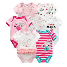 Load image into Gallery viewer, Unisex Newborn Baby Rompers Clothing Infant Jumpsuits 100%Cotton Children 7Pcs/Lot Set for Girls and Boys Jumpsuits For Kids