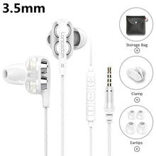 Load image into Gallery viewer, STEVVEX Wired Earphone Headphones with Microphone Dual Driver Phone Earphones Type C Ear phones