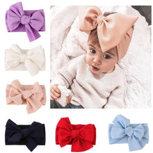 Load image into Gallery viewer, Newborn Toddler Baby Girls Head Wrap Rabbit Big Bow Knot Turban Headband Hair Accessories For Girls Kids