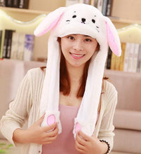 Load image into Gallery viewer, Modern Elegant Winter Interesting Girls Animals Ear Moving Jumping Hats Children and Adults Women Warm Rabbit Winter Caps In Modern Design