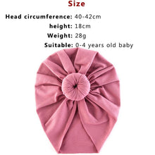 Load image into Gallery viewer, Infant Baby Headbands Solid Cotton Knot Turban Headband For Girls Beanie Hat Headwear For Girls