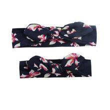 Load image into Gallery viewer, Mother & Baby Headband for Girl Bow Hairband Floral Elastic Hair Bands Parent-Child Turban Hair Accessories Bow For Mother and daughter