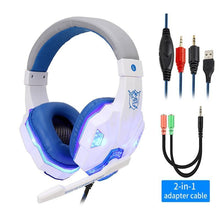 Load image into Gallery viewer, Professional Led Light Gaming Headphones for Computer Adjustable Bass Stereo PC Gamer Over Ear Wired Headset With Mic