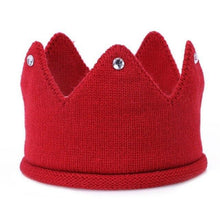 Load image into Gallery viewer, Modern Luxury New Trend Baby Hat Girls and Boys Crown Knitted Cap Toddler Empty Top Hats Newborn Design Woolen Yarn Bonnet For Kids