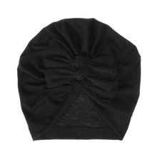 Load image into Gallery viewer, Modern Handamde Toddler Baby Boys& Girls Turban Head Wrap Beanie Cotton Hat Solid Cap Headband For Kids