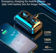 Load image into Gallery viewer, STEVVEX TWS Bluetooth 5.0 Earphones 2200mAh Charging Box Wireless Headphone 9D Stereo Sports Waterproof Earbuds Headsets With Microphone