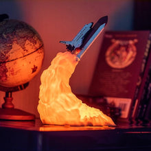 Load image into Gallery viewer, New 3D Print Space Shuttle Lamp Night Light For Space Fans Moon Lamp Rocket Lamp As Room Decoration