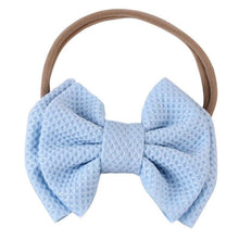Load image into Gallery viewer, Luxury Cute Baby Girl Headband Ribbon Elastic Rope Big Bow Hair Band Candy Color Pony Tail Ties Ropes For Girls
