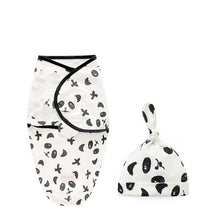 Load image into Gallery viewer, Newborn Wrapping Swaddle Baby Envelop Wrap Blanket Baby Hat Sleeping Bag Set Sleep Bag