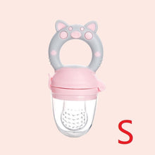 Load image into Gallery viewer, Silicone Baby Pacifier Feeder Cartoon Animal Infant Nipple Holder Newborn Fruit pacifier Tetine Silicona Nipple Bit