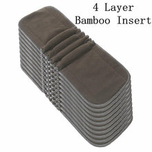 Load image into Gallery viewer, Reusable Waterproof Diaper Baby Bamboo Charcoal Diaper One Size Pocket Baby Nappies For Kids Set