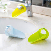 Load image into Gallery viewer, Silicone Baby Bath Toys Kids Faucet Extender children Hand Washing extender Bathroom Sink Rubber Water Reach Faucet Sink