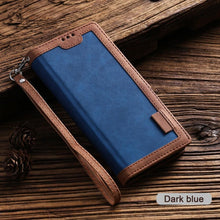 Load image into Gallery viewer, Luxury Magnetic Leather Flip Case For iPhone 14 13 12 Mini 11 Pro SE Card Holder Wallet Stand Cover Leather Wallet Flip Case Cover With Card And Cash Slot 360 Full Body Protection