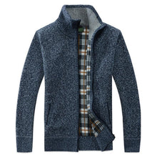 Load image into Gallery viewer, New Autumn Winter Jacket Men Warm Casual Slim Fit Fleece Jacket Elegant Jackets For Men Warm Soft Sweater Solid Jackets Casual Business Men Clothing Lightweight Hooded Jackets