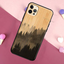 Load image into Gallery viewer, Vintage Tree Flower Bamboo Wood Case For iPhone Pro Max 12 13 min SE For iPhone 13 Shockproof Wooden Texture Protective Cover Unique & Classy Wooden Case