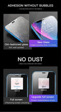 Load image into Gallery viewer, 20D Full Cover Tempered Glass For iPhone 11 12 13 mini Pro X XR XS Max Screen Protector For iPhone 6 7 8 Plus SE Protective Film HD Clear Easy Installation Frame 9H Hardness Bubble Free Anti-Scratch & Anti-Fingerprint