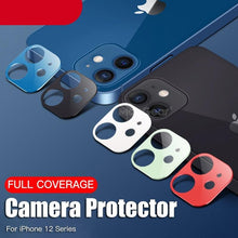 Load image into Gallery viewer, Camera Lens Tempered Glass For iPhone 12 11 Pro Max 12 Mini Full Cover Camera Ring Protector Sticker On iPhone12 Anti Scratch Camera Lens Protector 9H HD Camera Tempered Glass