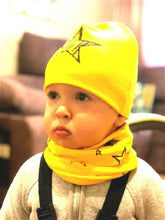 Load image into Gallery viewer, Star Print Cotton Hat And Scarf Baby Beanie Kids Caps Children's Accessories For Boys and Girls