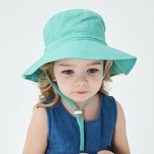 Load image into Gallery viewer, Modern Baby Hat for Girls & Boys Kids Bucket Hat Travel Beach Hat Baby Cap Sun Hats with Windproof Rope