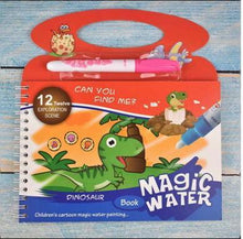 Load image into Gallery viewer, Montessori Coloring Book Doodle & Reusable Magic Pen Painting Drawing Board For Kids Baby Educational Birthday Toy