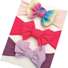 Load image into Gallery viewer, Modern 3PCS Set Floral Bows Baby Headband Dot Bowknot Cotton Hair Band Girls Hair Accessories For Girls
