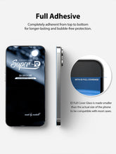 Load image into Gallery viewer, 2PCS Super Glass for iphone 14 13 Pro Max screen protector best Oleophobic Coating 2.5D edge full glue cover for iPhone 14 13 mini Black Edge 9H Tempered Glass Film Case-Friendly HD Clear Screen Protector For iPhone