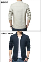 Load image into Gallery viewer, Luxury Black Mens Jacket Fashion Jacket Men Slim Fit Business Casual Male Jackets Warm Outdoor Men's Lightweight Cotton Jacket Elegant Slim Men Solid Color Clothing