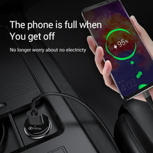 Load image into Gallery viewer, Mini White Quick Charge 3.0 Fast Charging QC 3.0 Car-Charger LED Modern Phone USB Charger Car Accessories