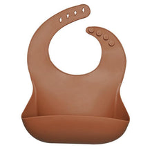 Load image into Gallery viewer, Silicon Breastplate Baby Bib Waterproof Solid Infant Bandana Bibs Newborn Feeding Burp Cloth Bib For Kids