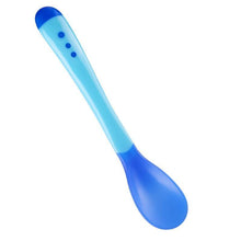 Load image into Gallery viewer, 4 Color Advanced Silicone Feeding Spoon Temperature Sensing Weaning Soft Head Spoons for 4-24 Months Baby And Spoon and Bowl Set