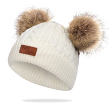 Load image into Gallery viewer, New Fashion Children Winter Caps For Baby Kids Girl Solid Knitted Thick And Modern Caps