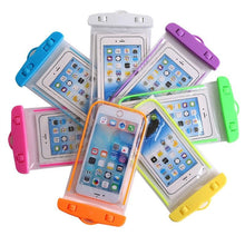 Load image into Gallery viewer, Colorful Pouch Universal Waterproof Cell Phones Useful Dropping Convenient To Use Lightweight Portable Bags Plastic Waterproof Underwater Pouch for Mobile Phone Case & Strap 3.5 -6 inch