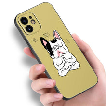 Load image into Gallery viewer, Cute Frenchie Puppy Phone Case For Iphone 14 13 12 Mini 11 Pro Max 7 8 Xr X Xs 7 8 Plus Se 2020 2022 Cover Cute Slim Phone Transparent Soft Elastic Silicone Cover