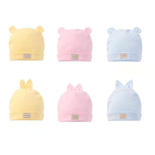 Load image into Gallery viewer, Cute Kids Hat with Bibs Candy Solid Colors for Boys and Girls Beanies Hats Cotton new Born Baby caps & Bibs