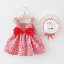 Load image into Gallery viewer, Modern Baby Newborn Toddler Girls Summer Tutu Dress With Printing Princess Dresses Sundress And Hat