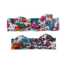 Load image into Gallery viewer, Mother & Baby Headband for Girl Bow Hairband Floral Elastic Hair Bands Parent-Child Turban Hair Accessories Bow For Mother and daughter