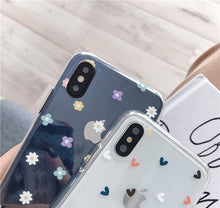 Load image into Gallery viewer, Cute Hearts Pattern Slim Thin Soft Shockproof Silicone Protective Case Case For Iphone 11 Case Cover Silicone Soft Cover For Iphone 5 5s Se 2020 6s 7 8 Plus Xs 11 Pro Max X Xr