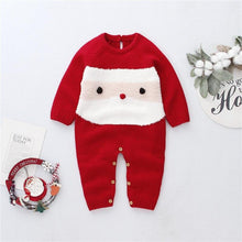 Load image into Gallery viewer, 0-24M Newborn Baby Boy Girl Rompers Christmas Costumes Long Sleeve Red Santa Claus Jumpsuit For Kids