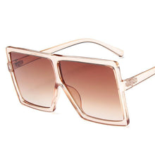 Load image into Gallery viewer, Oversized Modern Luxury Big Frame Square Women Sunglasses New Brand Designer With UV400 Protection Sunglasses oculos masculino