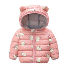 Load image into Gallery viewer, Infant Baby Hooded Warm Jackets For Baby Girls and Baby Boys For WInter In Modern New Luxury Shiny Design
