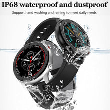 Load image into Gallery viewer, Modern Full Round Touch Display Smart Watch for Men In Business Luxury Style With IP68 Waterproof Protection and Heart Rate Blood Pressure Monitor 5 Days Standby Smartwatch