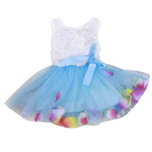 Load image into Gallery viewer, Luxury Modern Handmade Girls Sweetness Flower Kids Dress Princess Summer Sleeveless Mini Tutu Dress Childs Bow Pink Yellow Red Girls Clothing Dress