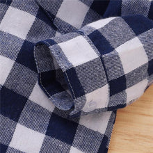 Load image into Gallery viewer, Spring Autumn Newborn Cotton Casual classic Plaid Collar Jumpsuit for Baby Boys / Girls In Elegant Retro Modern Style