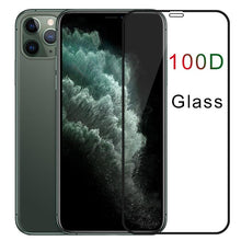 Load image into Gallery viewer, 100D Curved Edge For iPhone 7 8 6 6S Plus 11 12 Pro Max Mini Screen Protector iPhone X XR XS Max Glass Full Cover Glass HD 9H Tempered Glass Screen Protector for iPhone