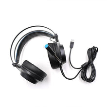 Load image into Gallery viewer, Modern Gaming Headset with Mic LED Light Deep Bass Game Stereo Earphones Headphones for PC PS4 (Black)