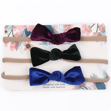 Load image into Gallery viewer, Cute Bow Baby Headband for Girl Nylon Head Bands Turban Newborn Headbands Hairbands for Kids Baby Hair Accessories For Baby
