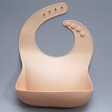 Load image into Gallery viewer, Newborns Solid Silicone Baby Feeding Bibs Burp Cloths Fashionable Breastplate Baby Stuff For Kids