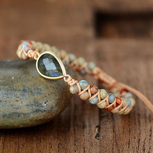 Load image into Gallery viewer, Handmade Luxury Wax Elegant Bracelet With Stone In Modern Colorful Design For Woman and Ladies